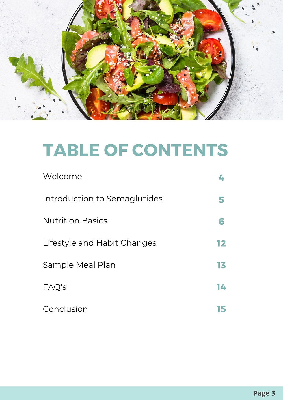 Semaglutide Diet Plan Chart